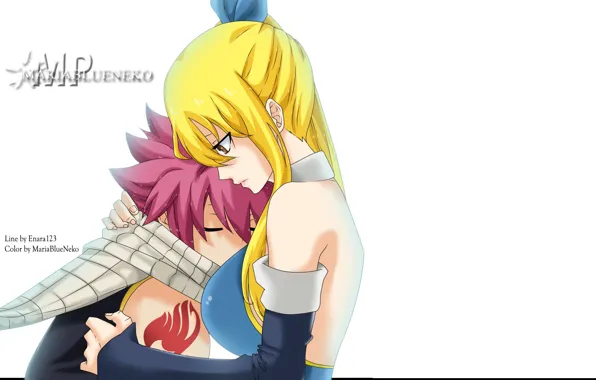 natsu dragneel and lucy heartfilia hug