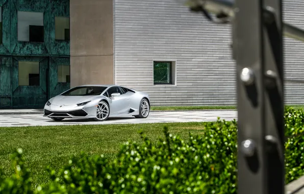 Lamborghini, lawn, Huracan