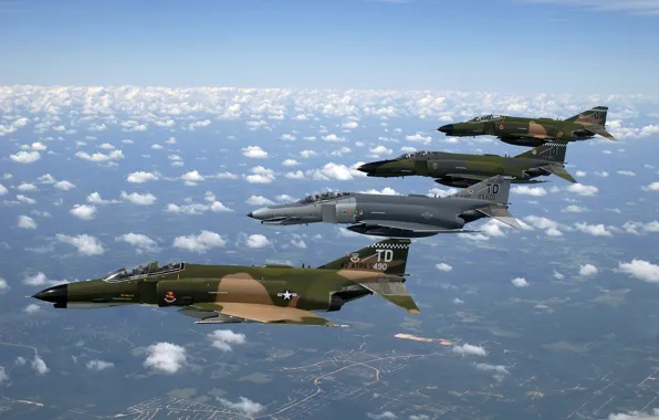 Fighter, Phantom 2, US Air Force, McDonnell Douglas F-4 Phantom II, F 4, fighter-bomber