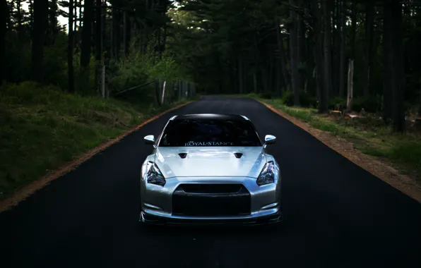 GTR, Nissan, wheels, sports car, Nissan, front, stance