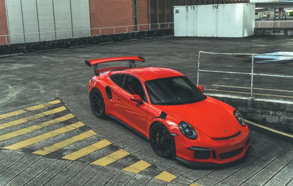 Picture 911, Porsche, Orange, Coupe, GT3 RS, Parking, 991, VAG