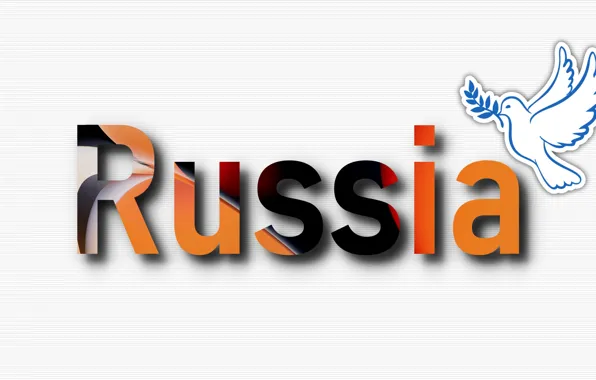 Text, letters, the inscription, Wallpaper, dove, symbol, emblem, Russia