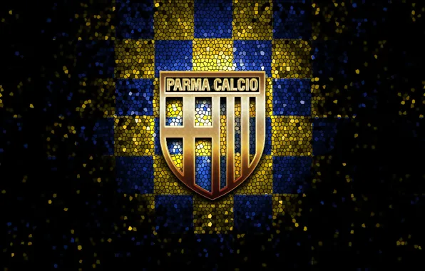 Wallpaper, sport, logo, football, glitter, checkered, Parma