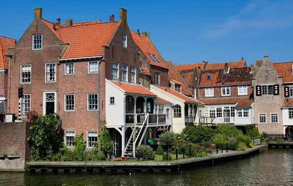Picture the city, river, photo, home, Netherlands, Enkhuizen