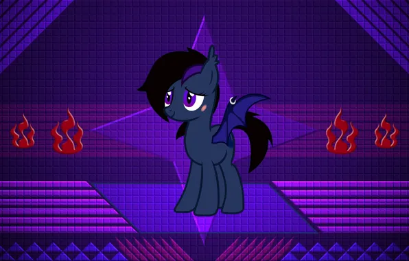 Background, piercing, pony, My Little Pony, dark color
