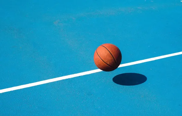 The ball, minimalism, basketball, Playground, basketball
