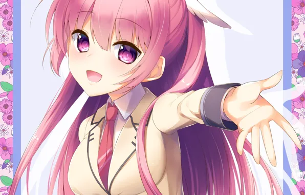 Anime, girl, pink hair