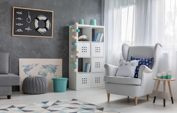 Decoration, design, style, room, the crew, anchor