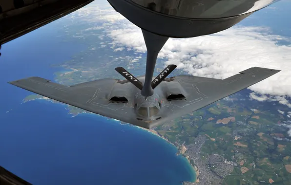 Bomber, Northrop, strategic, refueling, B-2 Spirit