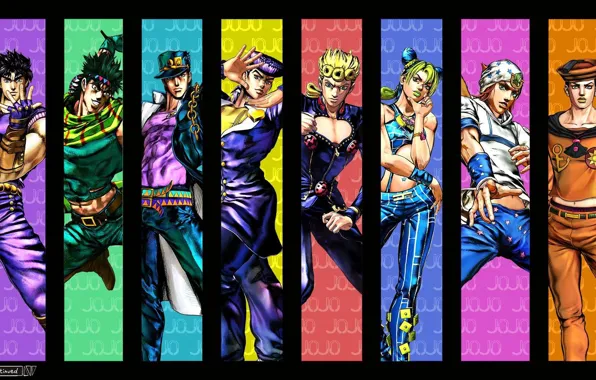 Collage, JoJo's Bizarre Adventure, The Incredible Adventures Of Jojo