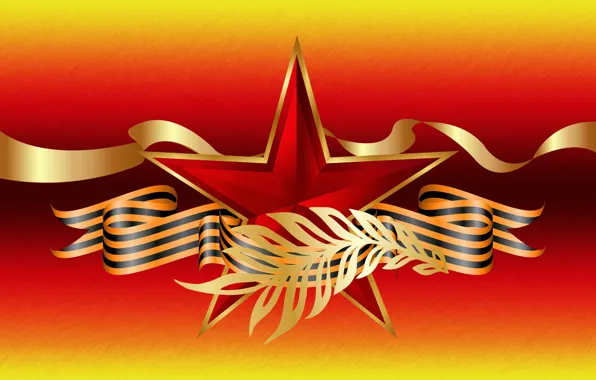 Graphics, star, tape, May 9, Holidays, Victory day