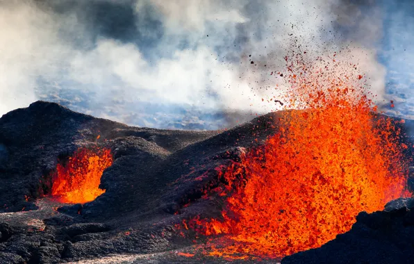 Picture RED, Stones, Molten, Volkano