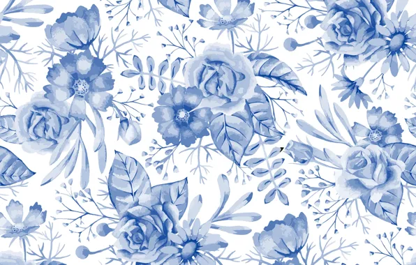 Flowers, pattern, pattern, seamless, Floral, seamless