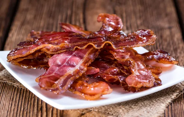 Meat, bacon, greaves