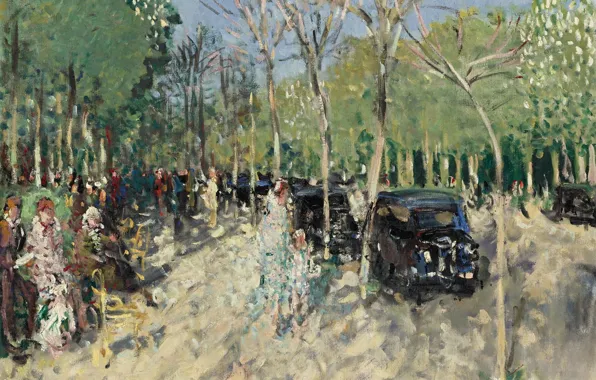 Picture, 1929, Pierre Eugène Montesin, Pierre-Eugene Montezin, Spring in the Forest