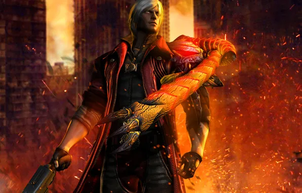 The demon, hunter, devil may cry, dante, blood, lucifer