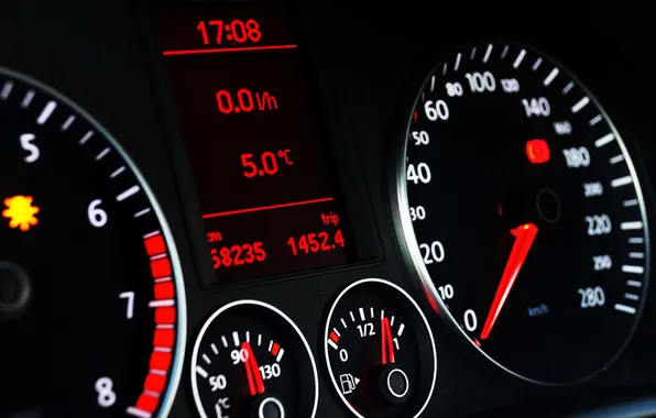 Picture speedometer, figures, dashboard