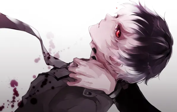 Fear, blood, monster, hands, tears, spot, red eyes, Tokyo Ghoul