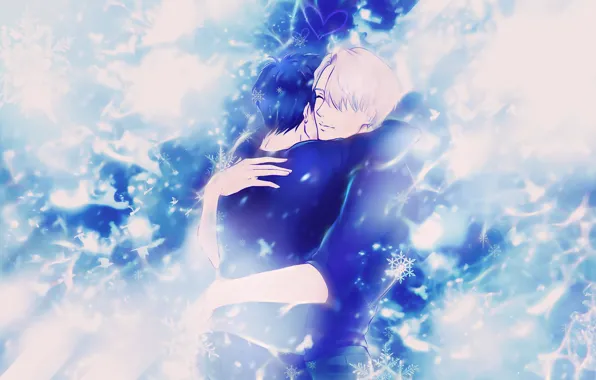 Anime, art, guys, Yuri on Ice, Yuri on the ice, Viktor Nikiforov, Yuri Katsuki