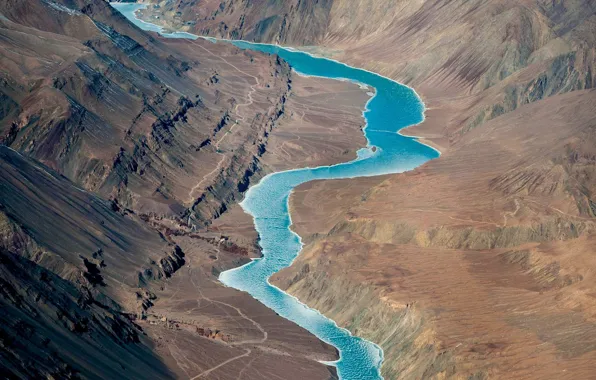 India, Jammu and Kashmir, Ladakh, the Indus river