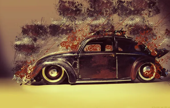 Picture beetle, Volkswagen, Beetle, resto