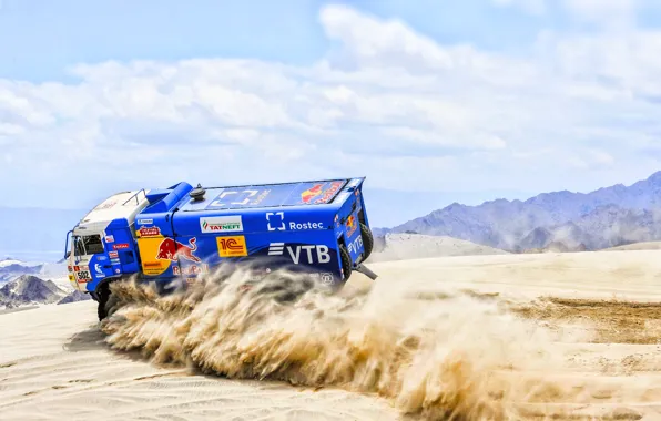 Picture Sand, Speed, Truck, Race, Master, Russia, Kamaz, Rally