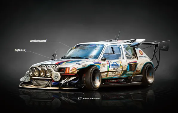 Auto, Figure, Machine, Background, Peugeot, Car, Car, Art