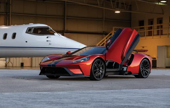 Picture Ford, the door, supercar, Ford GT, business jet, 2017, H063, Beryllium Orange