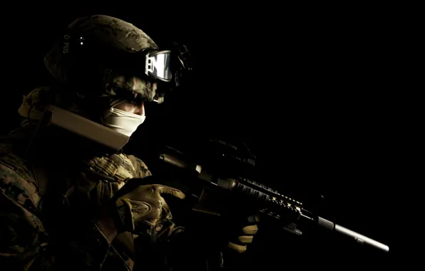 Picture weapons, background, soldiers