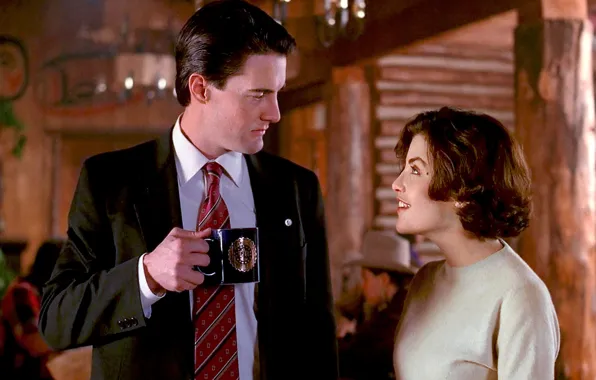 Picture Twin Peaks, Twin Peaks, Audrey Horn, Agent Dale Cooper, Agent Dale Cooper, Audrey Horn