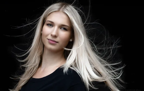 Girl, blonde, Gabriella, Zan Foar