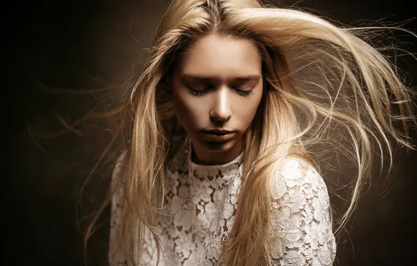 Girl, portrait, blonde