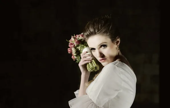 Look, girl, background