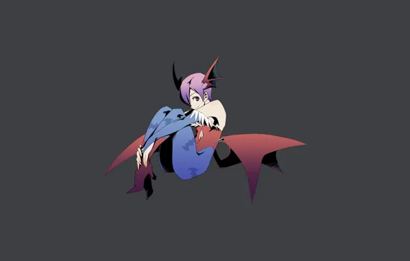Picture minimalism, Capcom, Lilith, Darkstalkers, girl demon