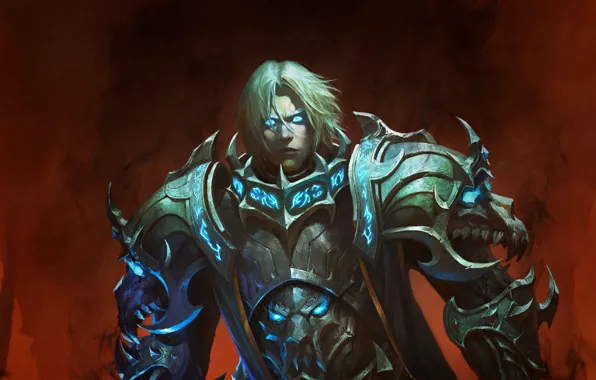 Picture Anduin Wrynn, Anduin Wrynn, Wolrd of Warcraft, Shadowlands, the womb, the maw, dark lands, chains …