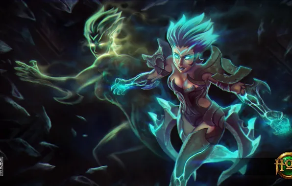 Chest, girl, magic, armor, Heroes of Newerth, double, HoN, Moira