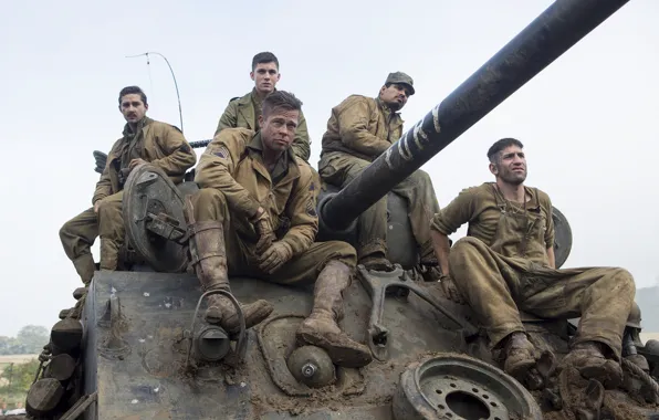 Tank, Brad Pitt, Brad Pitt, drama, the crew, M4 Sherman, Fury, "Fury"