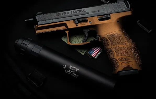 Picture weapons, HK VP9 Tactical, Gemtech Suppressor