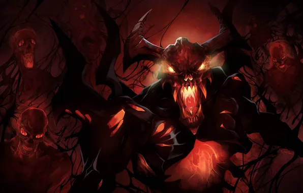 Picture DotA, dota 2, nevermore, shadow fiend, the NEVERMORE, Nevers