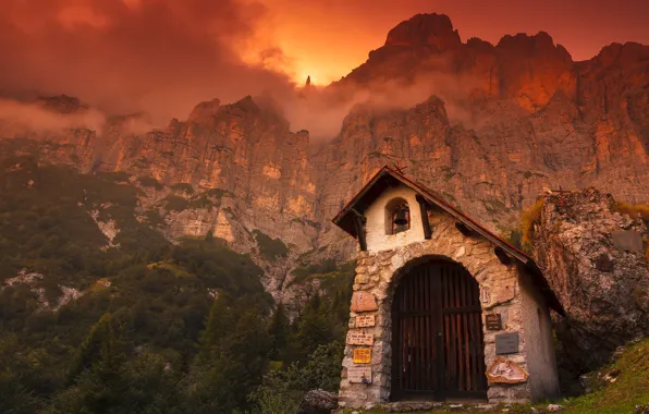 Italy, Dolomites, Under Mt. Shiara