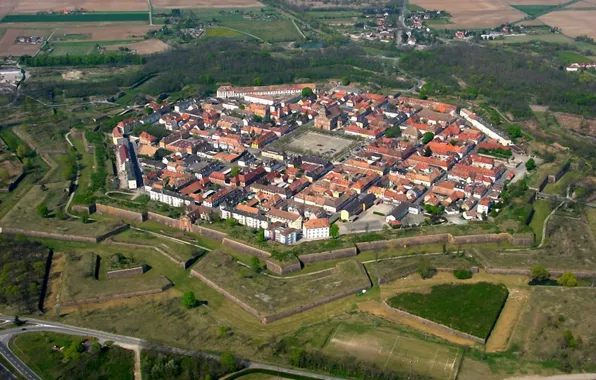France, panorama, fortress, the star of David, Alsace, magendavid, polygon