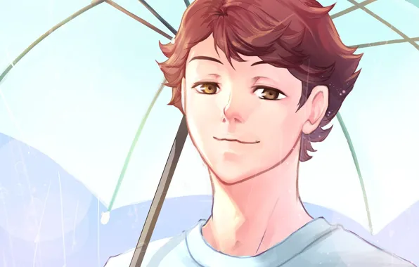 Look, umbrella, guy, Volleyball, Haikyuu, Oikawa Toora