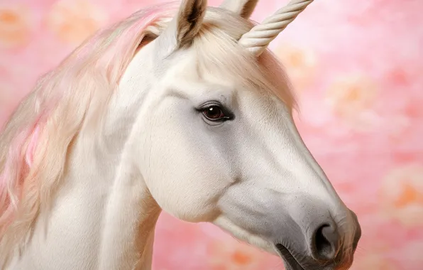 White, look, face, horse, horse, portrait, fantasy, unicorn