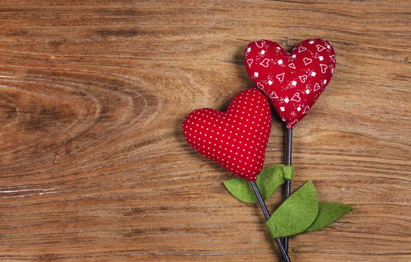 Picture love, heart, red, love, wood, flowers, romantic, hearts