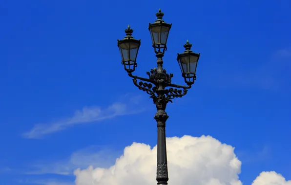 Picture the sky, clouds, the city, lights