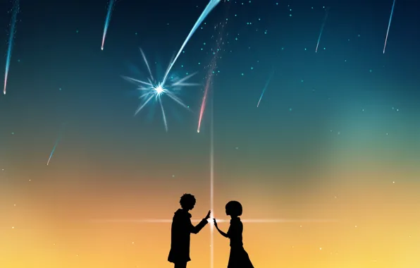 Romance, silhouettes, Kamet, Your name, Kimi No VA On