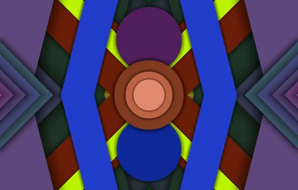 Circles, triangles, layers