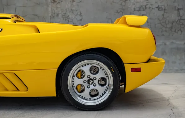 Lamborghini, wheel, Lambo, Diablo, wing, Lamborghini Diablo VT Roadster