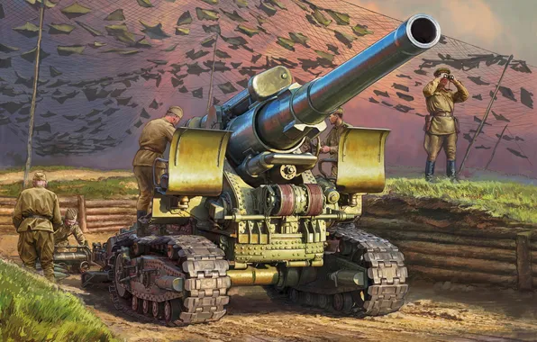 USSR, The red army, Howitzer, The Red Army, B-4, Stalin's sledgehammer