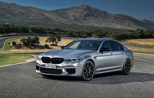 Grey, track, BMW, sedan, relief, 4x4, 2018, four-door